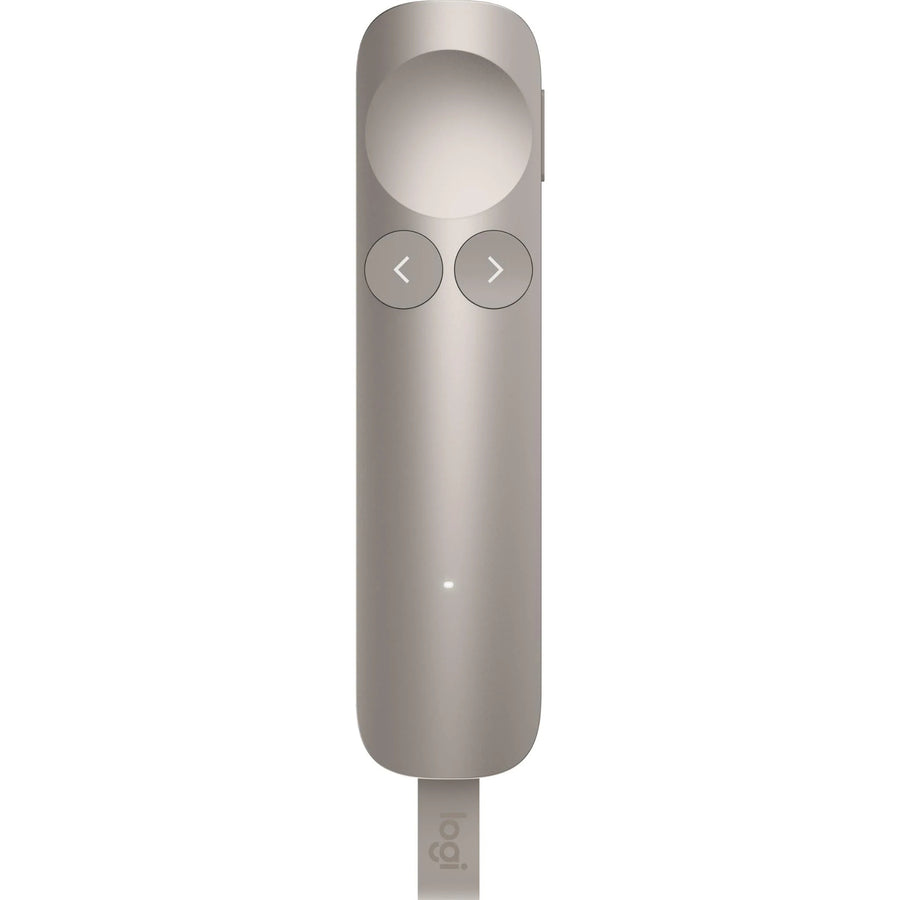 Logitech Spotlight 2 Advanced Presenter with Haptics - Sand Digital and Laser Pointer - Haptic-guided Breathing - Quick charging, 1 min up to 3hr of use - Bluetooth - Bolt Receiver - 30m Long Range