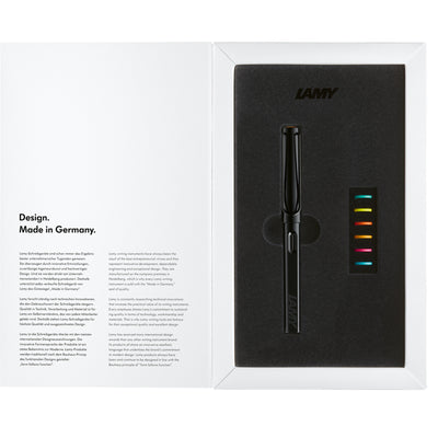 Lamy 4040710 Lamy Safari LE Fountain Pen All Black Multi Medium (0B2)