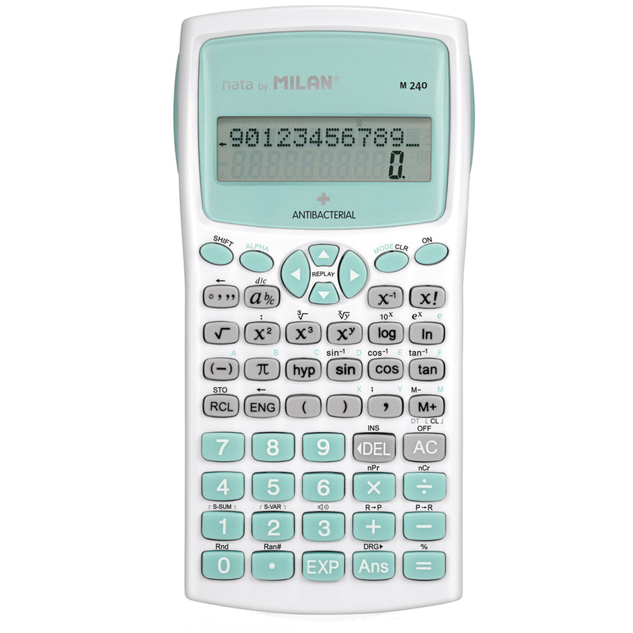 Milan M240 Scientific Calculator Antibacterial Turquoise