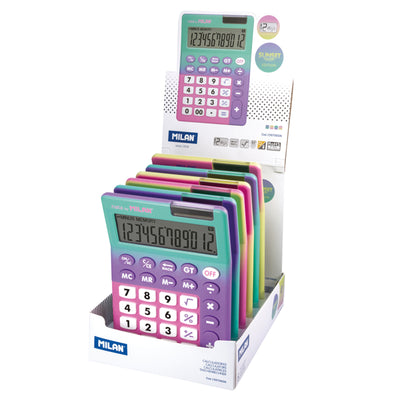 Milan Desk Calculator 12-Digit  Sunset Series Desk, Price is for 1 unit