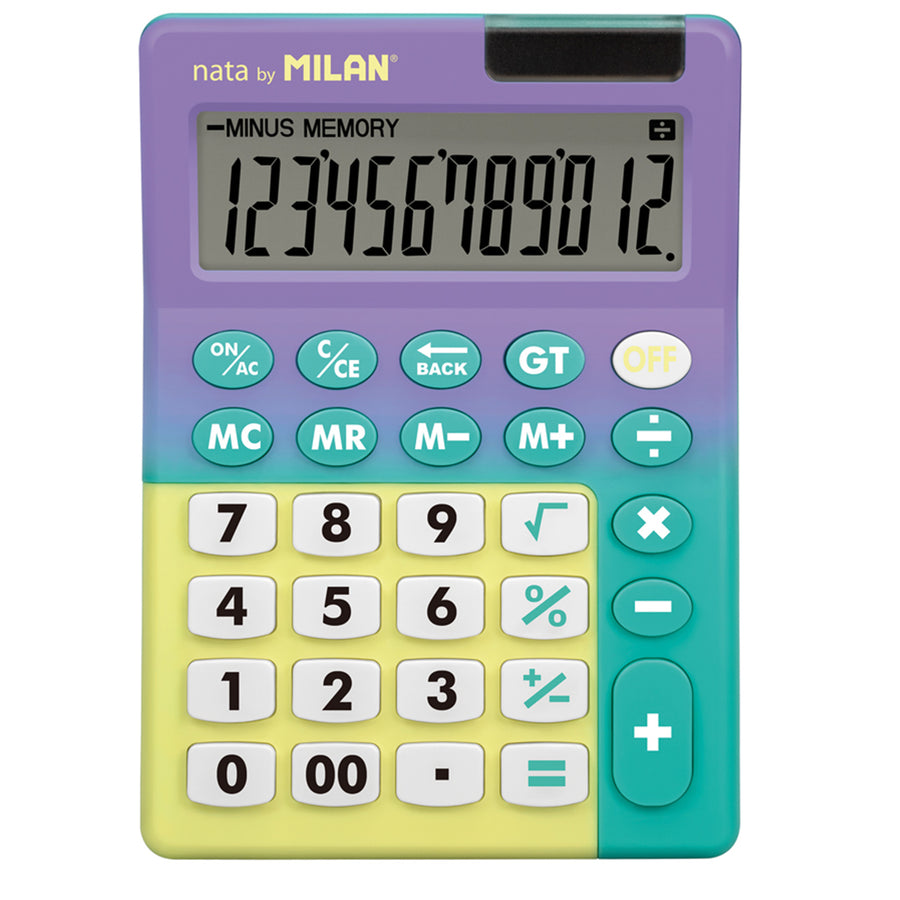Milan Desk Calculator 12-Digit  Sunset Series Desk, Price is for 1 unit