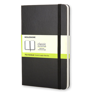 Moleskine QP062 Notebook Large Plain Black Hard