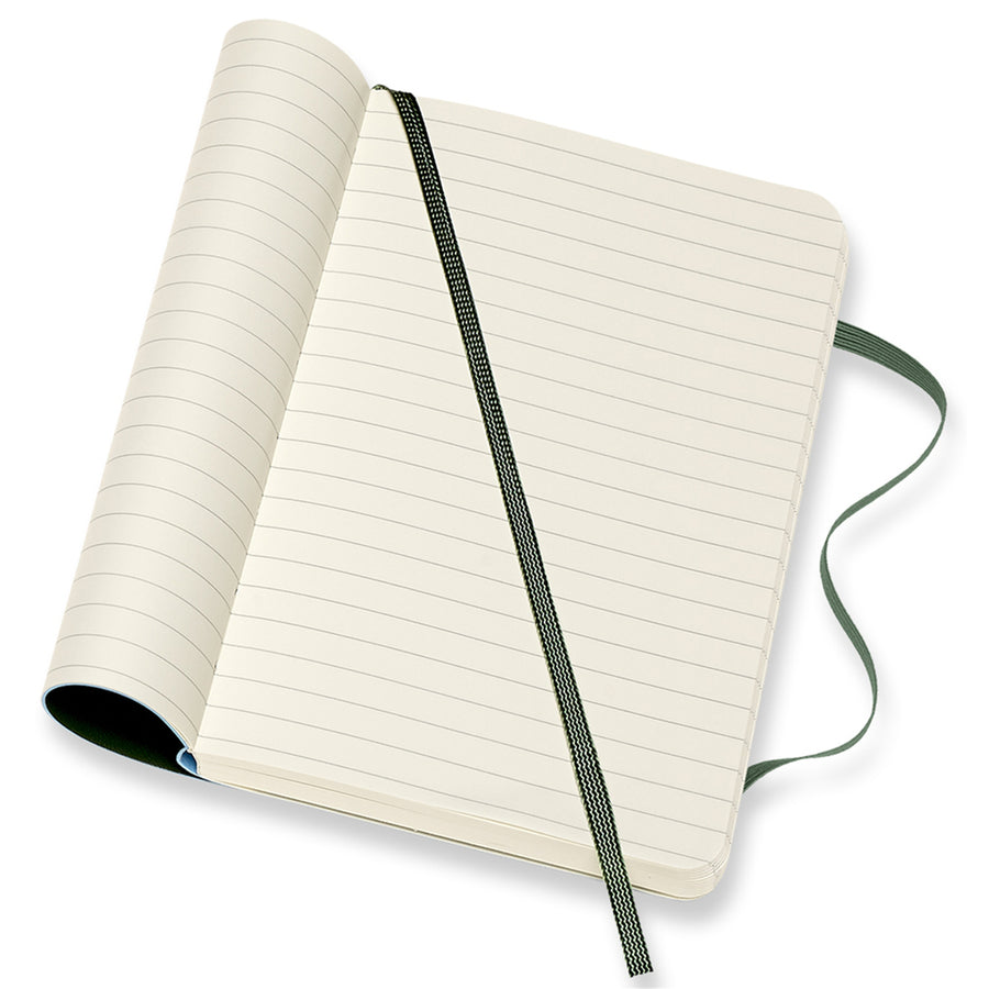 Moleskine QP611K15 Notebook Pocket Ruled Myrtle Green Soft