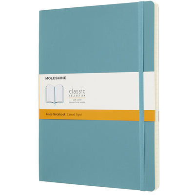 Moleskine QP621B35 Notebook XL Ruled Reef Blue Soft