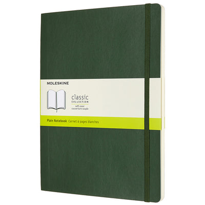 Moleskine QP623K15 Notebook XL Myrtle Green Soft Cover Plain