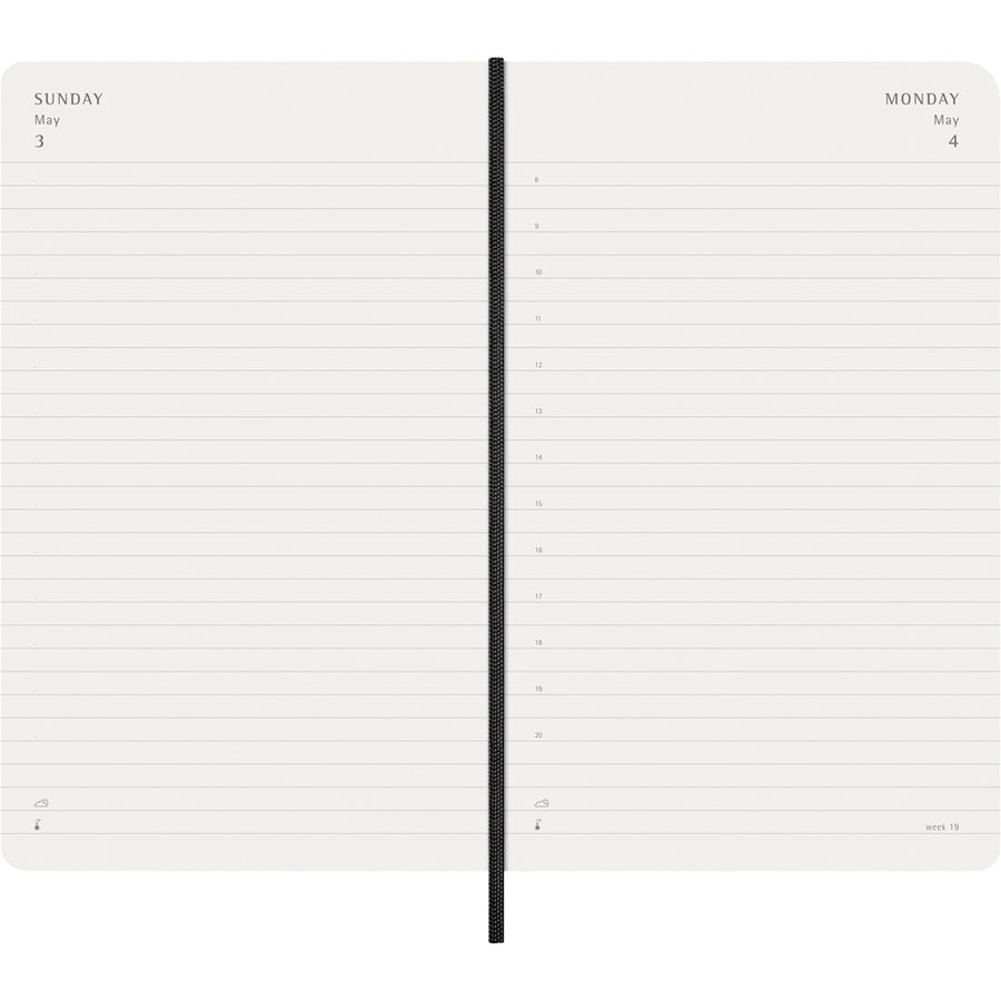 Moleskine DSB12DC3Y26 Moleskine Diary 12 Month Daily SC Large Black 2026