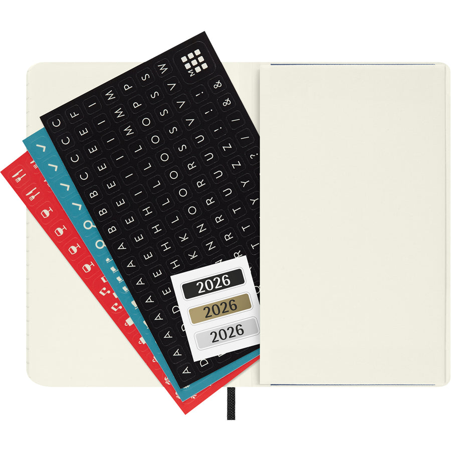 Moleskine DSB12DC3Y26 Moleskine Diary 12 Month Daily SC Large Black 2026