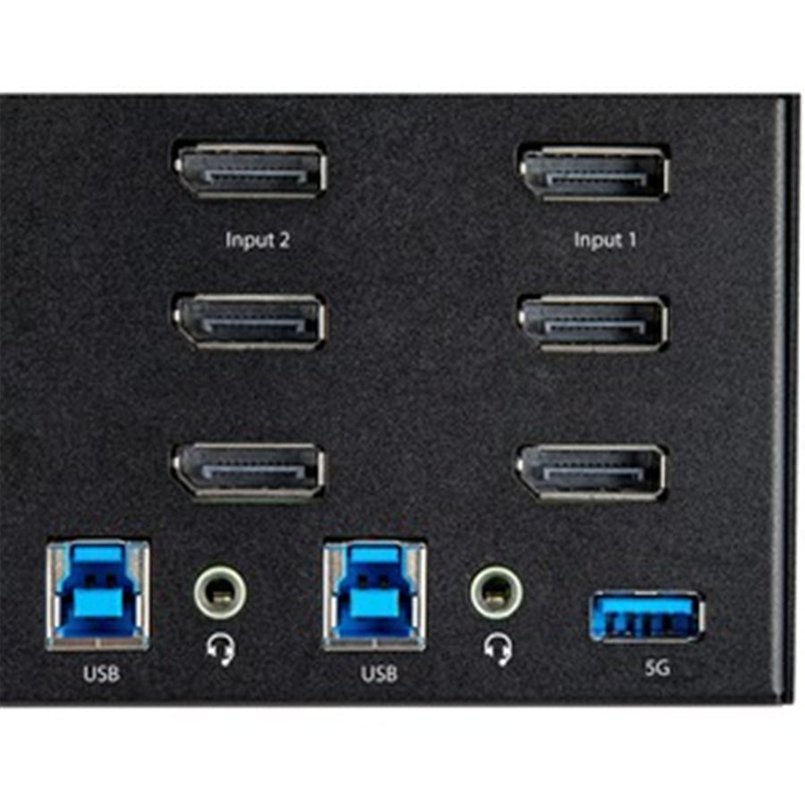 StarTech.com SV231TDPU34K 2 Pt DP KVM Switch 4K 60Hz Ultra HD