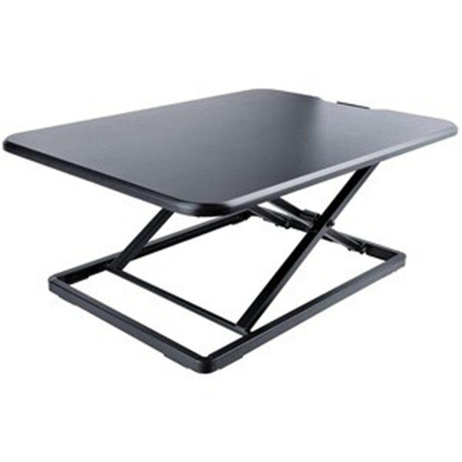 StarTech.com LAPTOP-SIT-STAND Standing Desk Converter for Laptop, Up to 8kg/17.6lb, Height Adjustable Laptop Riser, Table Top Sit Stand Desk Converter - 8 kg Load Capacity - 4.6 cm Height x 47 cm Width - Desk - Steel - Black