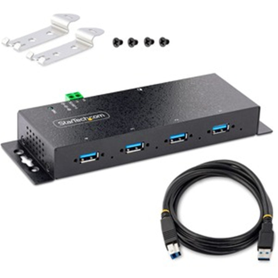 StarTech.com 4 Port Industrial USB 3.0 Hub - Metal
