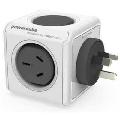ALL-POWERCUBE52-GY - ALLOCACOC POWERCUBE STECKDOSE X 2 USB X 2 Überspannungsschutz Grau