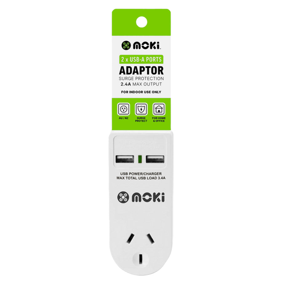 Brute ACC-PAUSB2 - Moki Adaptor - 1 Socket + 2 USB-A
