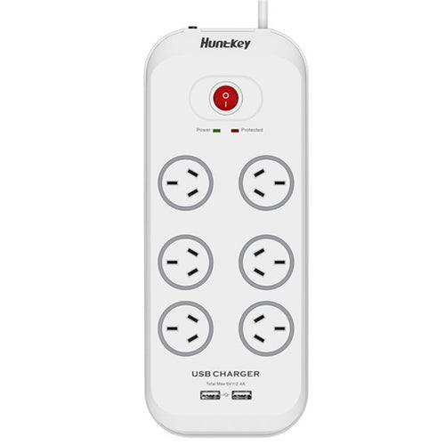 Huntkey  SAC607 6 Outlet Surge Protected Powerboard