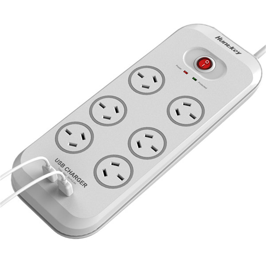Huntkey  SAC607 6 Outlet Surge Protected Powerboard