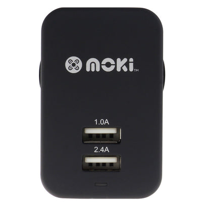 MOKI Recharge ACC-MUSBWB - Moki Dual-USB-Wandladegerät - Schwarz