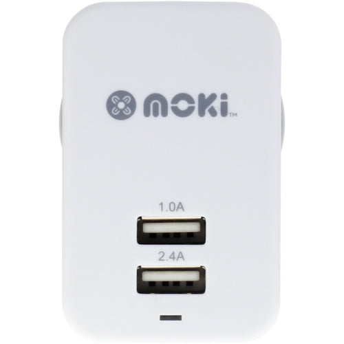 Moki  ACC-MUSBWW Dual USB Wall Charger - White