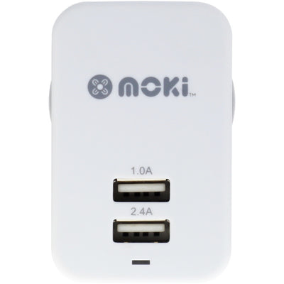Moki ACC-MUSBWW Dual-USB-Wandladegerät – Weiß