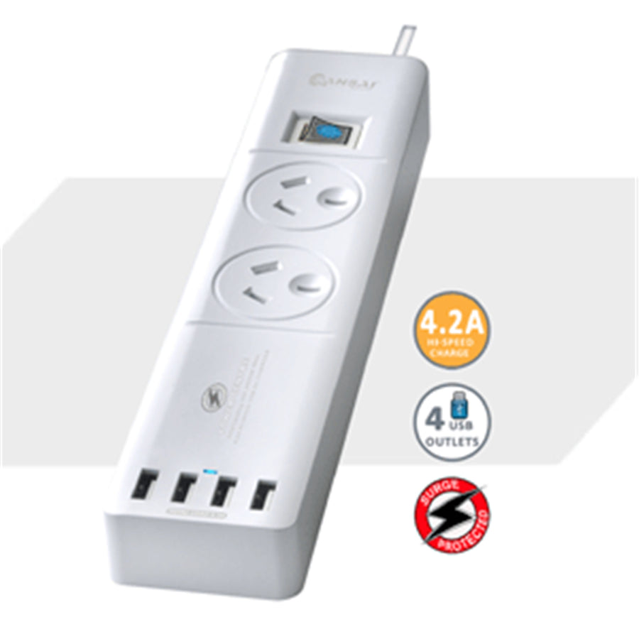 Sansai PAD-4022A 2 ways w/ 4.8A 4x USB Ports