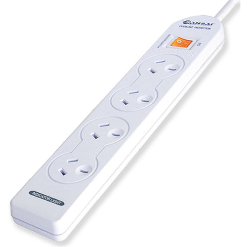 Sansai 4 Way Basic Powerboard with Master Switch
