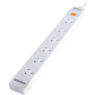 Sansai  PAD-137P 6 Outlet Basic Powerboard with Master Switch