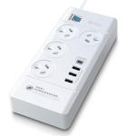 SASURGE7 - Sansai 4 Way Powerboard w/ 4x USB, 1x USB-C