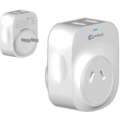 Sansai  STV-3007  Outbound USB Travel Adapter - NZ / AU to Japan Plug