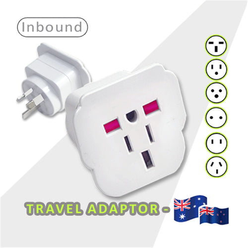Sansai STV-8N Inbound Travel Adapter - US / UK / EU to AU / NZ Plug