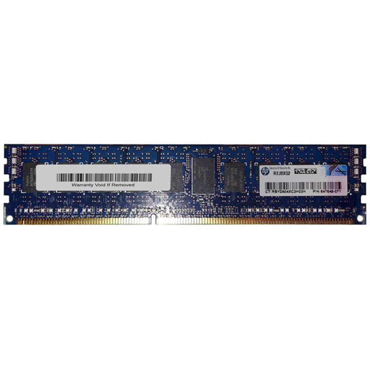 647648-071 - HP 4Gb PC3-12800R 1600Mhz ECC REG SR x4 CAS-11 DIMM - Intel v1 - G8