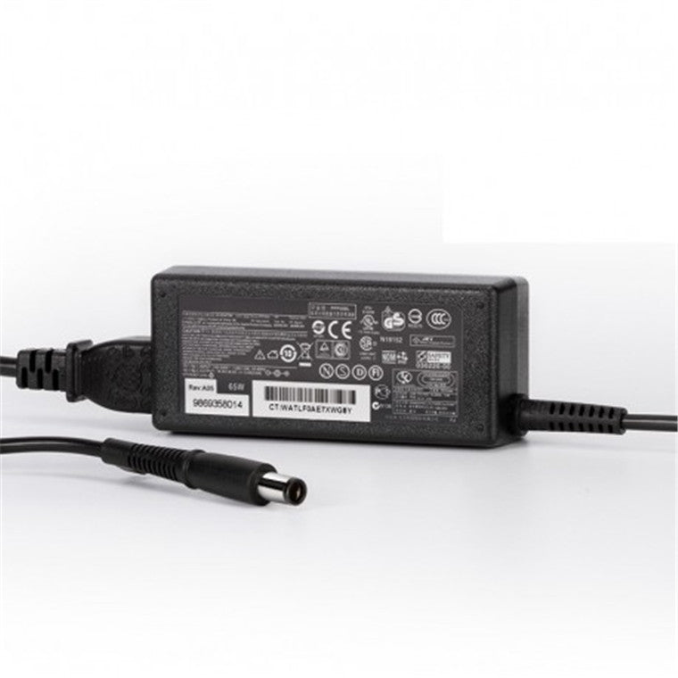 666264-001 - HP Power Adapter AC 65W 7.4mm Tip R/A 19VDC Output - C6 3-Pin AC Input for T-Series