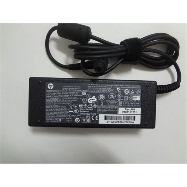 666265-001 - HP Power Adapter AC 85W 7.4mm Tip R/A 19VDC Output - C6 3-Pin AC Input for T-Series