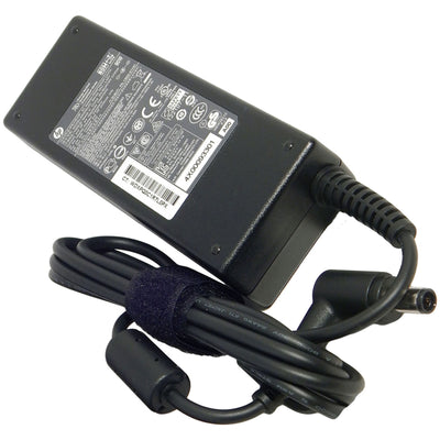 709566-002 - HP Power Adapter AC 90W 7.4mm Tip R/A 19VDC Output - C6 3-Pin AC Input