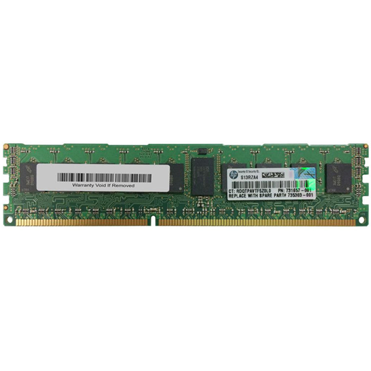 731657-081 - HP 8Gb PC3-14900R 1866Mhz ECC REG SR x4 CAS-13 DIMM - Intel v2 - G8
