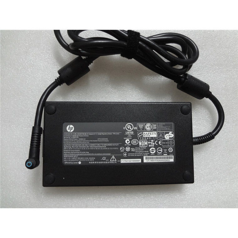 815680-001 - HP Power Adapter AC 200W 4.5mm Tip R/A 19VDC Output - C6 3-Pin AC Input