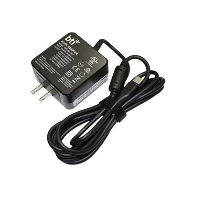 N4E80AV - HP Power Adapter AC 45W USB-C R/A 5VDC-15VDC Output - C6 3-Pin AC Duckhead Input