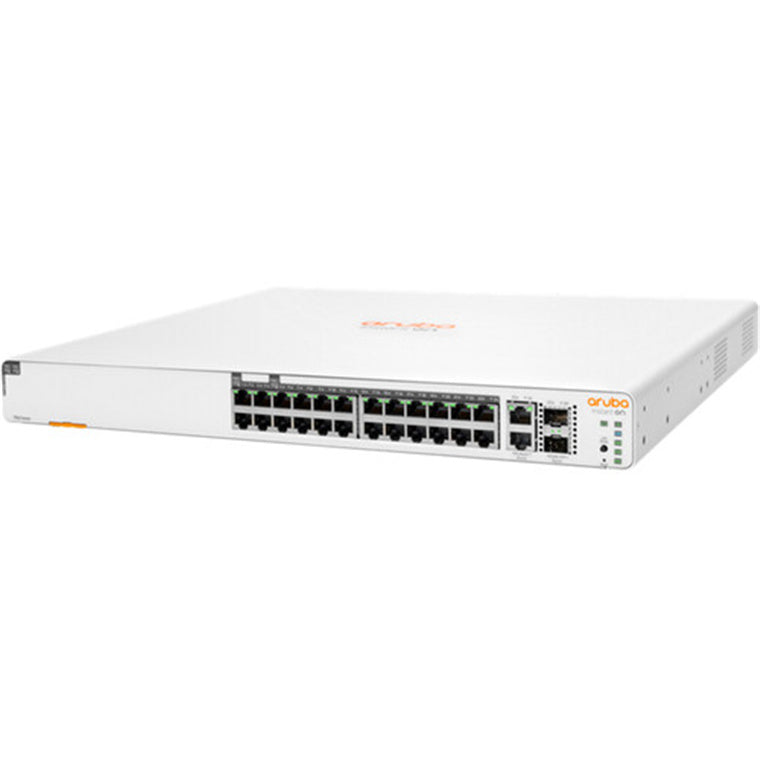 HPE Instant On 1960 JL807A 24-Port Smart Managed Layer 2+ Stackable Switch with 2 x SFP+, 2 x 10G RJ45, 20 x 802.3af/at PoE Port, 4 x 802.3bt PoE Port (Max 370W)