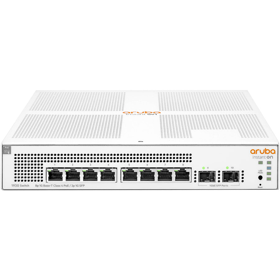JL681A - HPE ANW Instant On 1930 8GB PoE+ 2SFP 124W Switch
