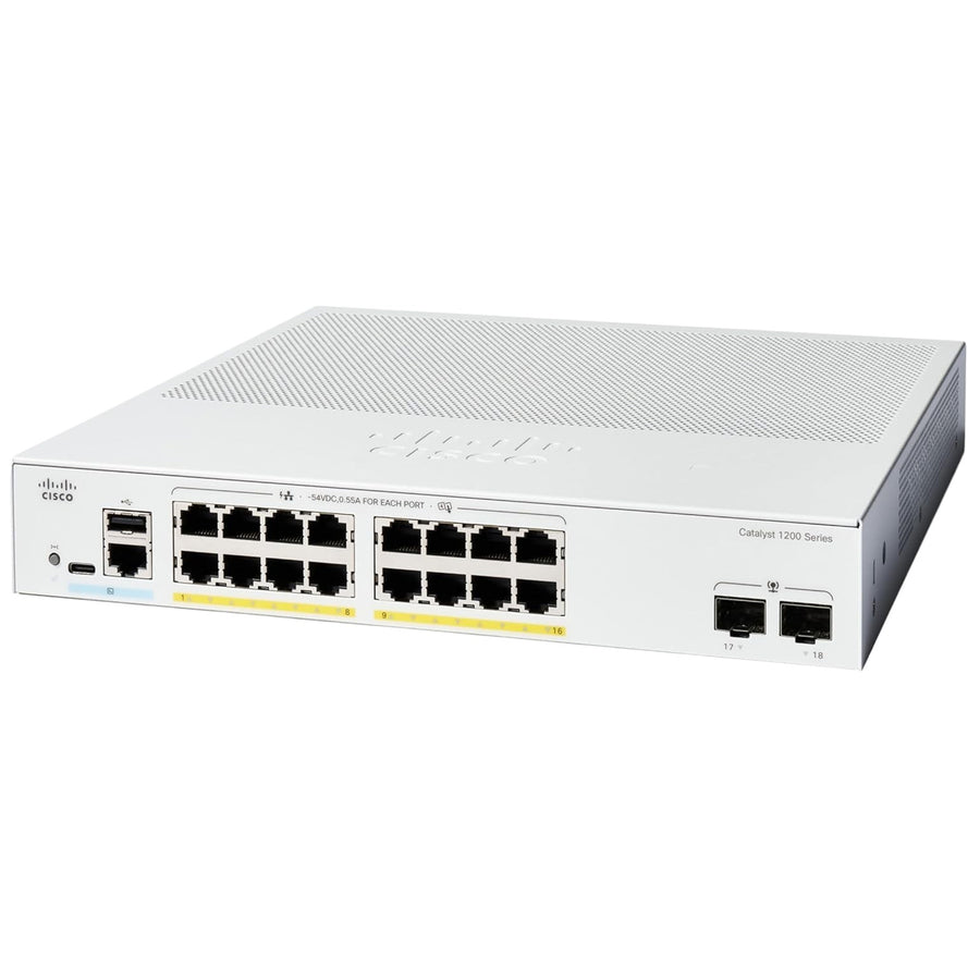 C1200-16P-2G - Cisco Catalyst 1200 16-port GE, PoE, 2x1G SFP