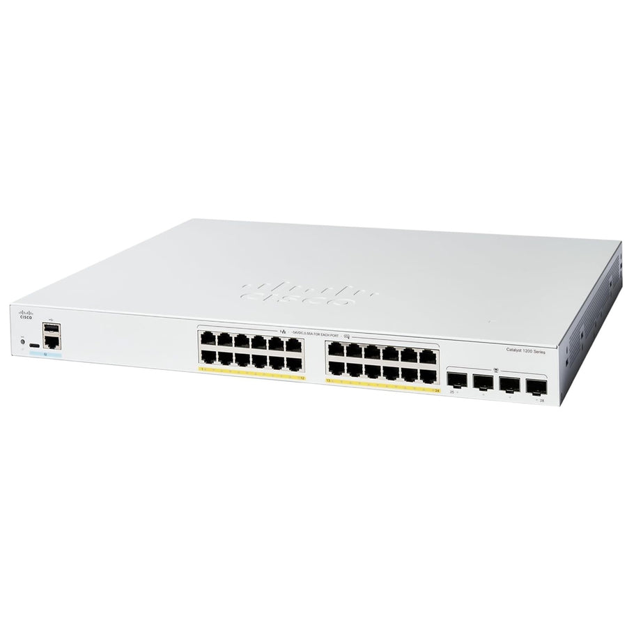 C1200-24FP-4G - Cisco Catalyst 1200 24-port GE, Full PoE, 4x1G