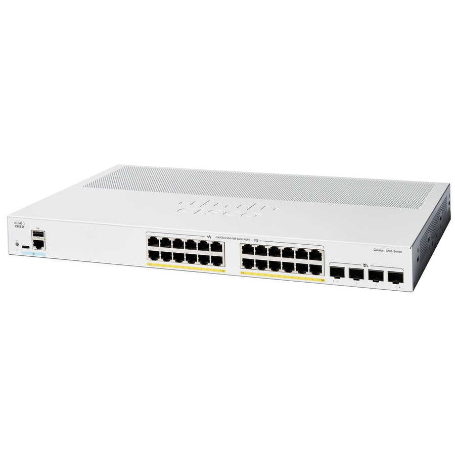 C1200-24P-4X - Cisco Catalyst 1200 24-port GE, PoE, 4x10G SFP
