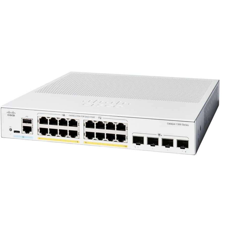 Cisco C1300-16P-4X - Catalyst 1300 16 port GE PoE 4x10G SFP+