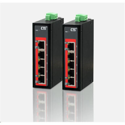 CTC Union Compact size, Non-managed 5-port 10/100-TX Copper Switch, minus 10  C to 60  C
