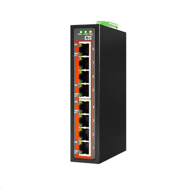 CTCUNION 8 Port Fast Ethernet Unmanaged Switch.-10C 60C. 8x 10/100BaseT(X). Power