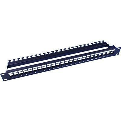 DYNAMIX PP-UK-24RM - Horizontal 19'' 1RU Unloaded 24 Port UTP Patch Panel