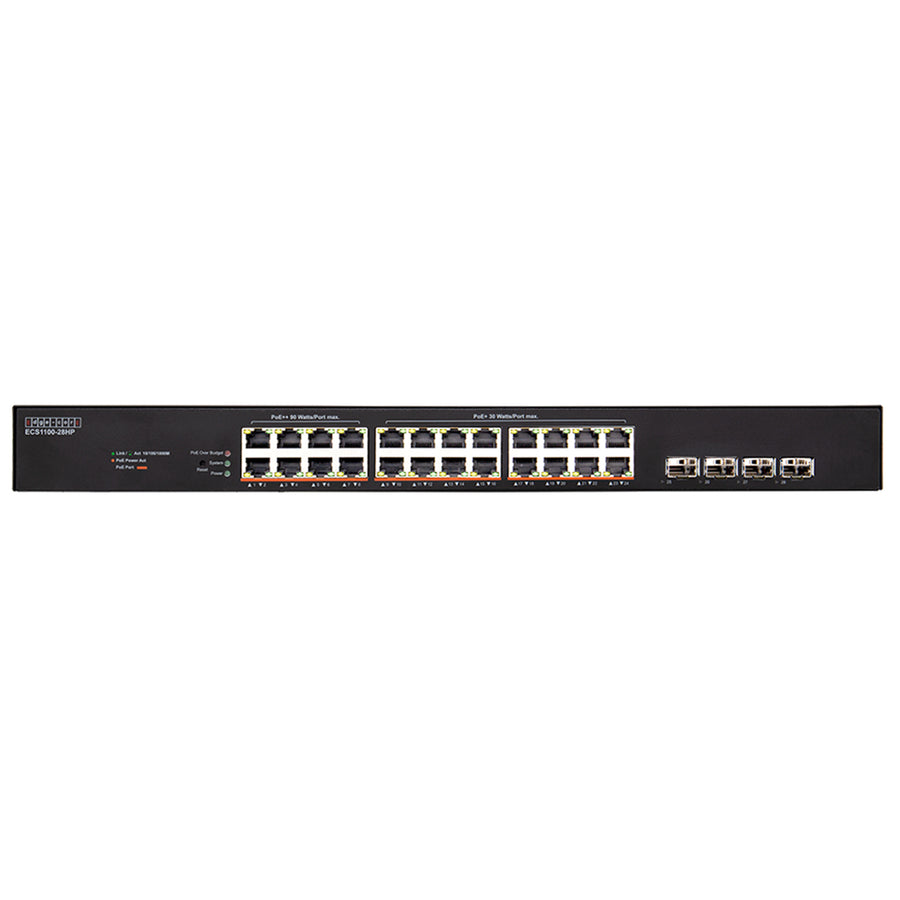 EDGECORE ECS1100-28HP - 24 Port Lite L2 Smart Gigabit Web Managed PoE Switch