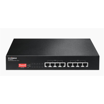 EDIMAX ES-1008PV2 - 8 Port 10/100 Fast Ethernet PoE+ Switch w/ DIP Switch