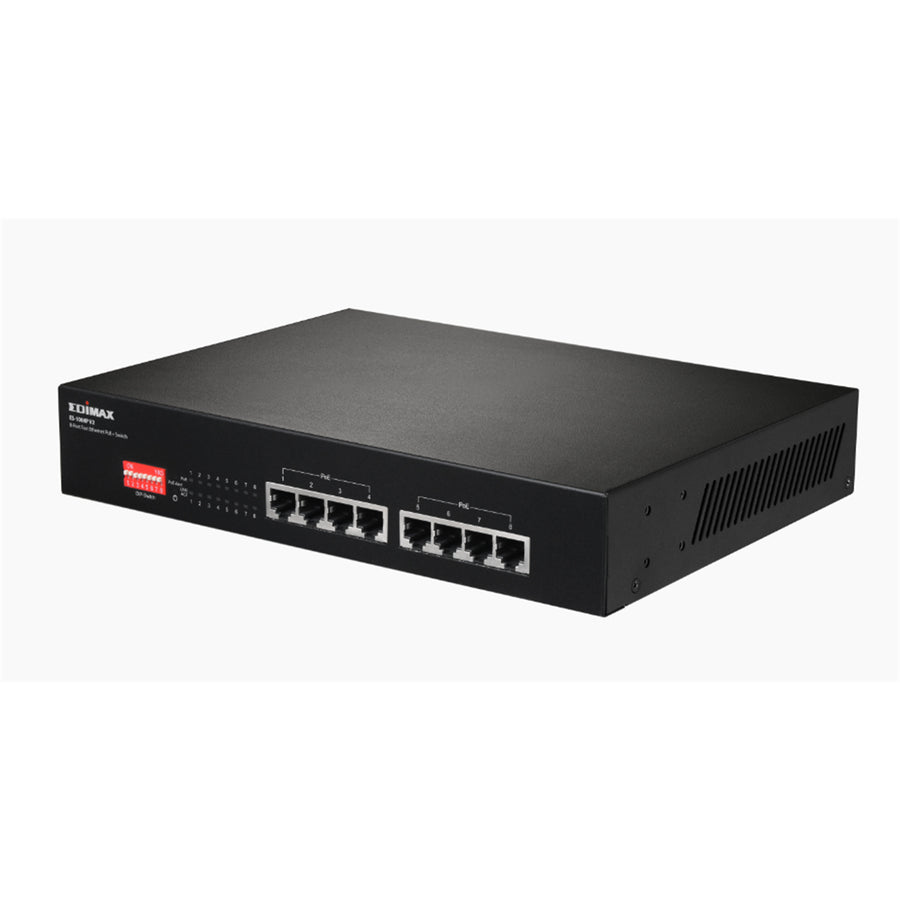 EDIMAX ES-1008PV2 - 8 Port 10/100 Fast Ethernet PoE+ Switch w/ DIP Switch