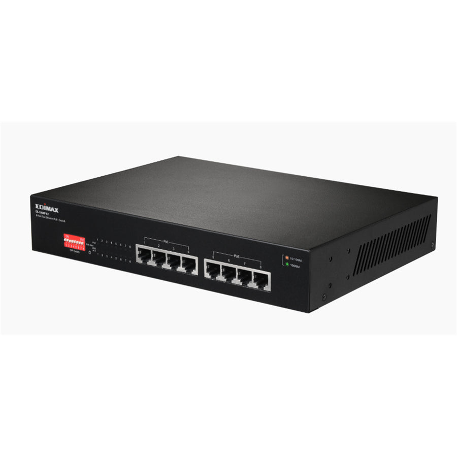 EDIMAX GS-1008PV2 - 8 Port 10/100/1000 Gigabit PoE+ Switch w/ DIP Switch