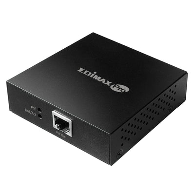 EDIMAX GP-101ET - IEEE 802.3at Gigabit PoE+ Extender Power & Data to 100m PoE short circuit protection.