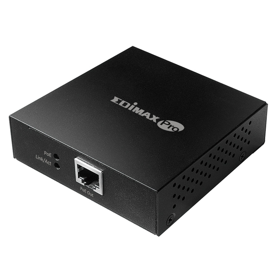 EDIMAX GP-101ET - IEEE 802.3at Gigabit PoE+ Extender Power & Data to 100m PoE short circuit protection.
