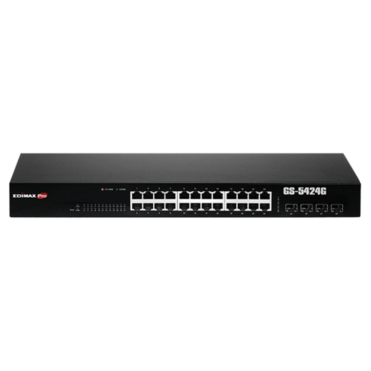 EDIMAX GS-5424G - 24 Port Gigabit Long Range Web Smart Rack-mount Switch